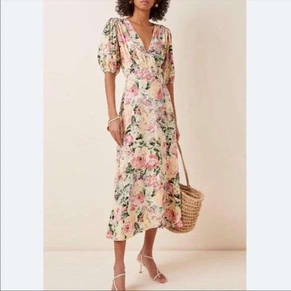 NWOT Faithfull The Brand | Marie Louise Midi Dress size M - Picture 4 of 15